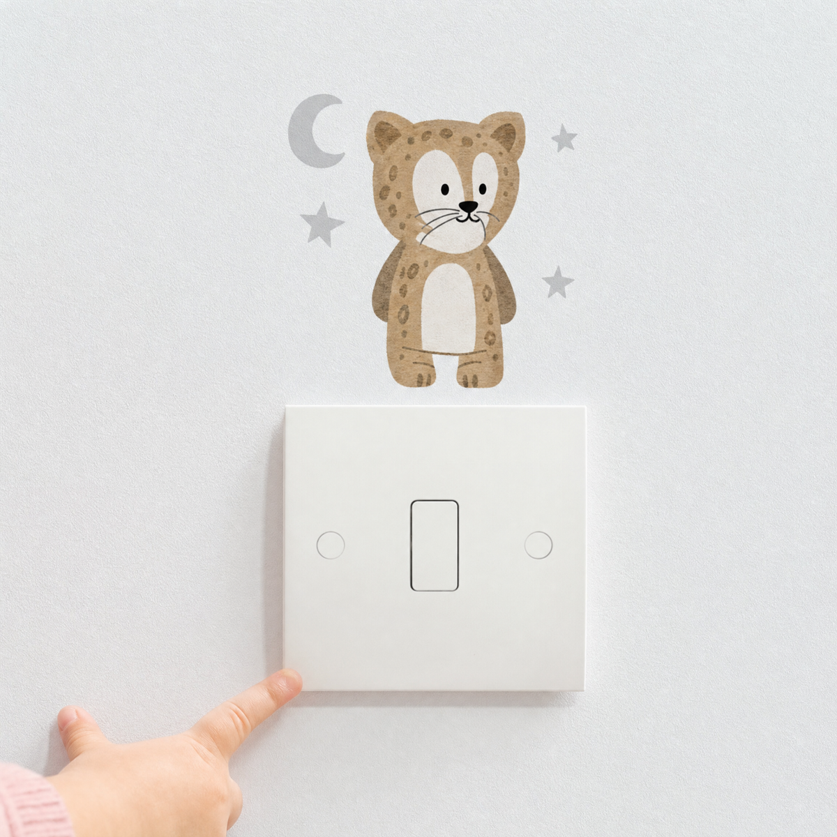 Watercolour Animal Light Switch Wall Stickers