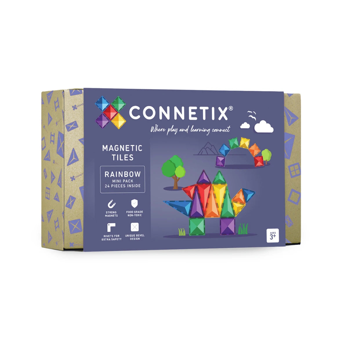 Official Connetix Tiles 24 pc Rainbow