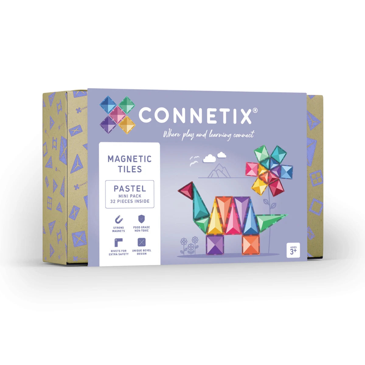 Official Connetix Tiles Pastel Mini Pack 32 pc