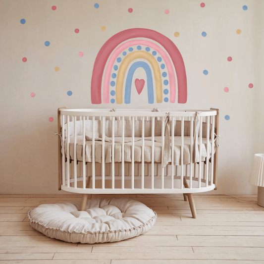 Dotted Dream Rainbow Nursery Wall Sticker - Nursery Stickers