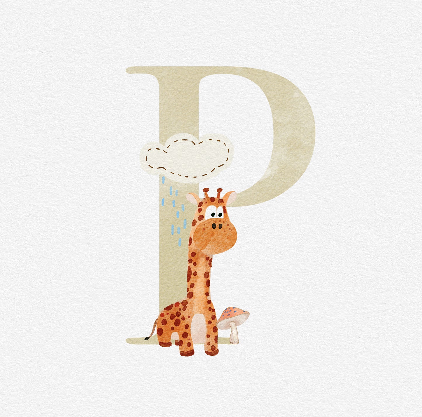 Letter P - Nursery Stickers