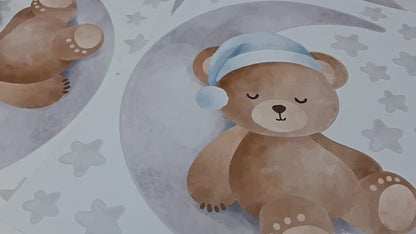 Sleepy Bear Nursery Wall Sticker