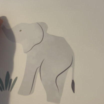 Mama & Baby Elephant Wall Sticker